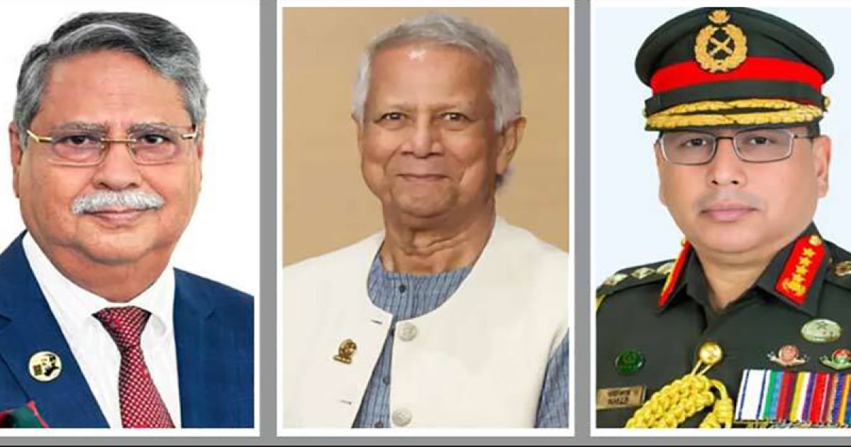 রাষ্ট্রপতি ও প্রধান উপদেষ্টার সঙ্গে সেনাপ্রধানের সাক্ষাৎ